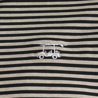 Albatross Polo - Black/Heather Sand Dollar