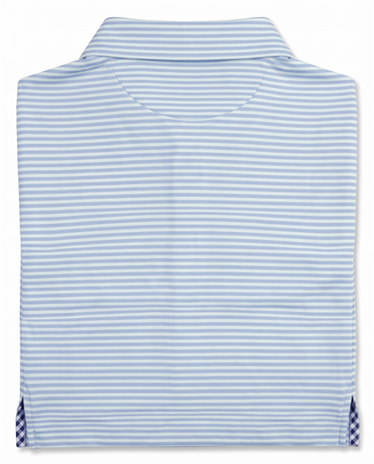 Albatross Polo Feeder Stripe - Bell/Seaglass - Back