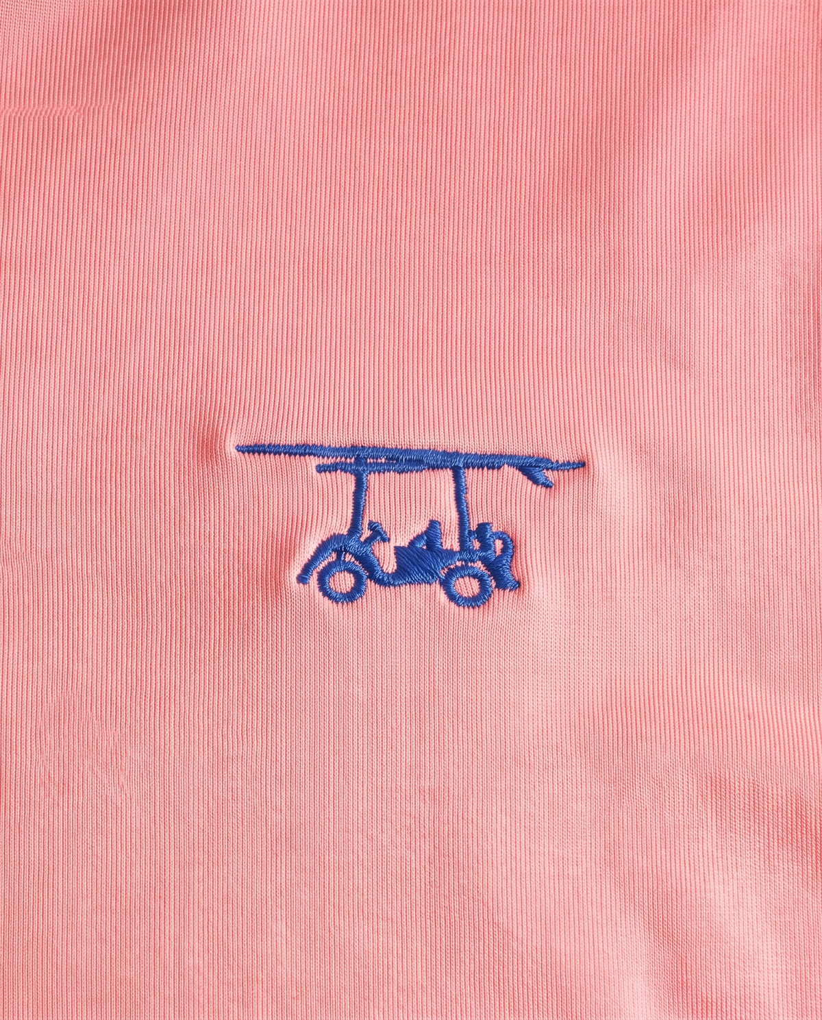 Albatross Polo Coral chest logo detail