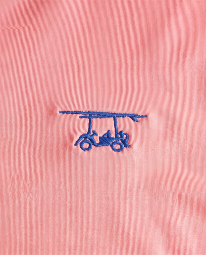 Albatross Polo Coral chest logo detail