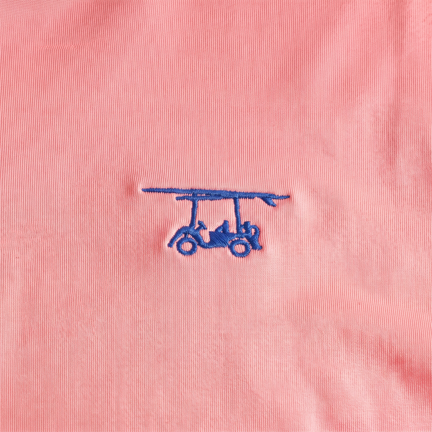 Albatross Polo Coral chest logo detail