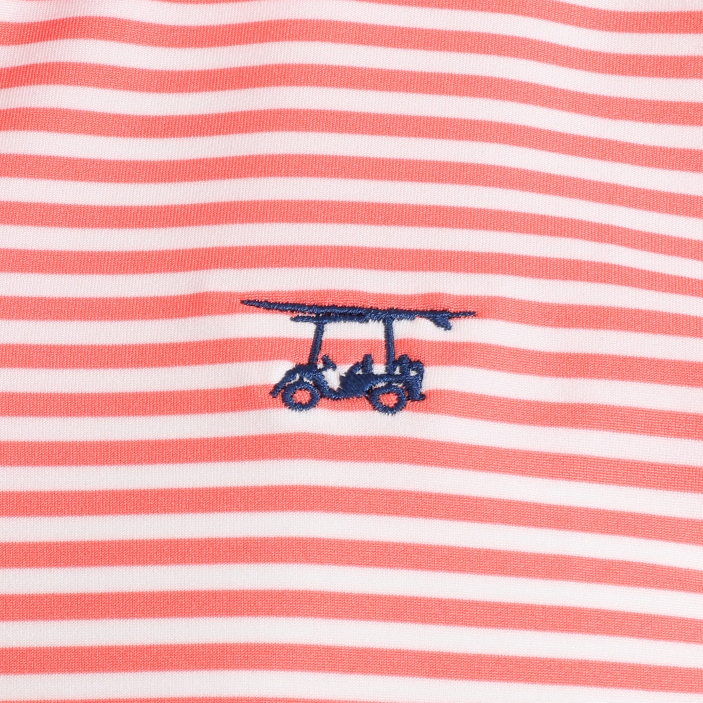 Albatross Polo Coral / White Stripe