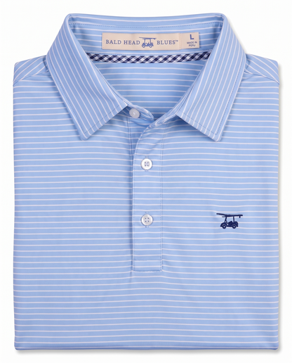 Albatross Polo Blush Bell Pinstripe folded