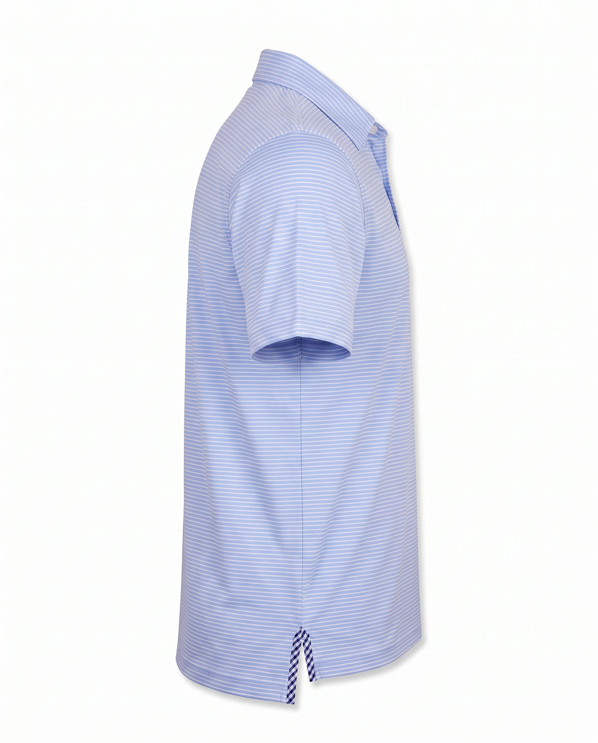 Albatross Polo Blush Bell Pinstripe side