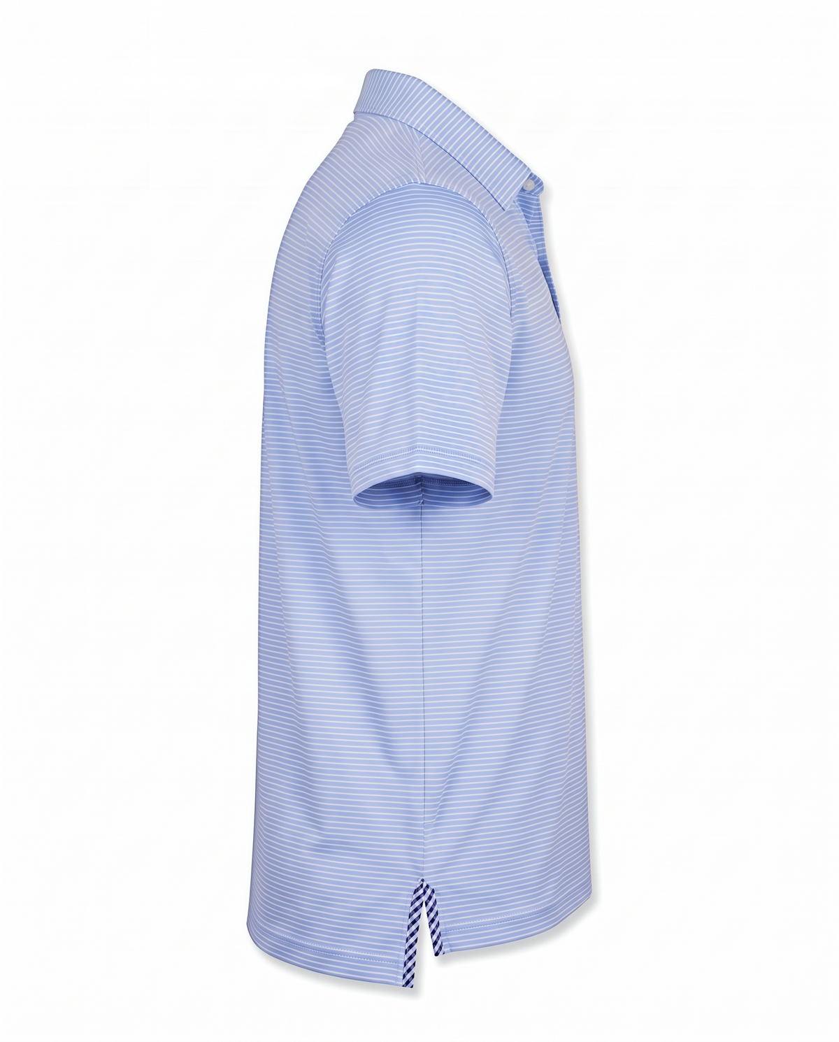 Albatross Polo Blush/Bell Pinstripe side