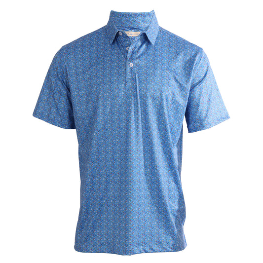 Albatross Polo - Golf Tees Azure