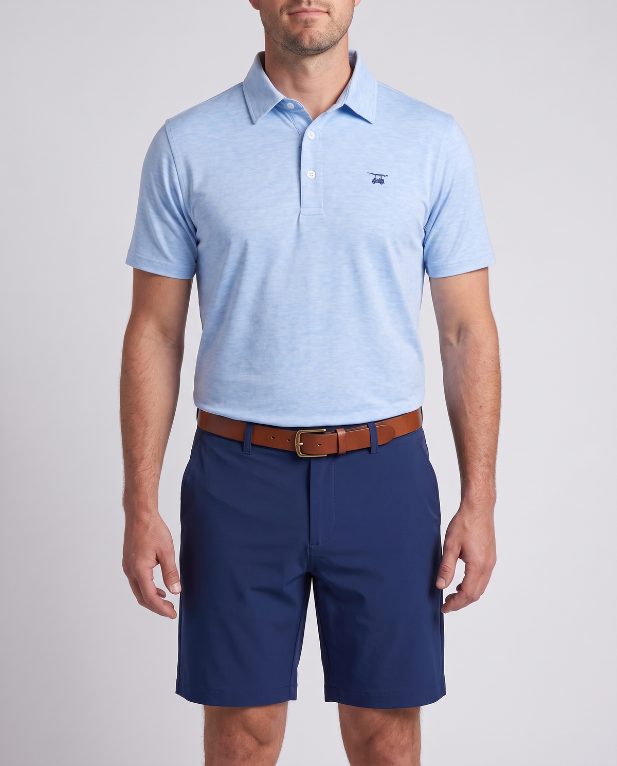 Albatross Polo Heather Bell on model