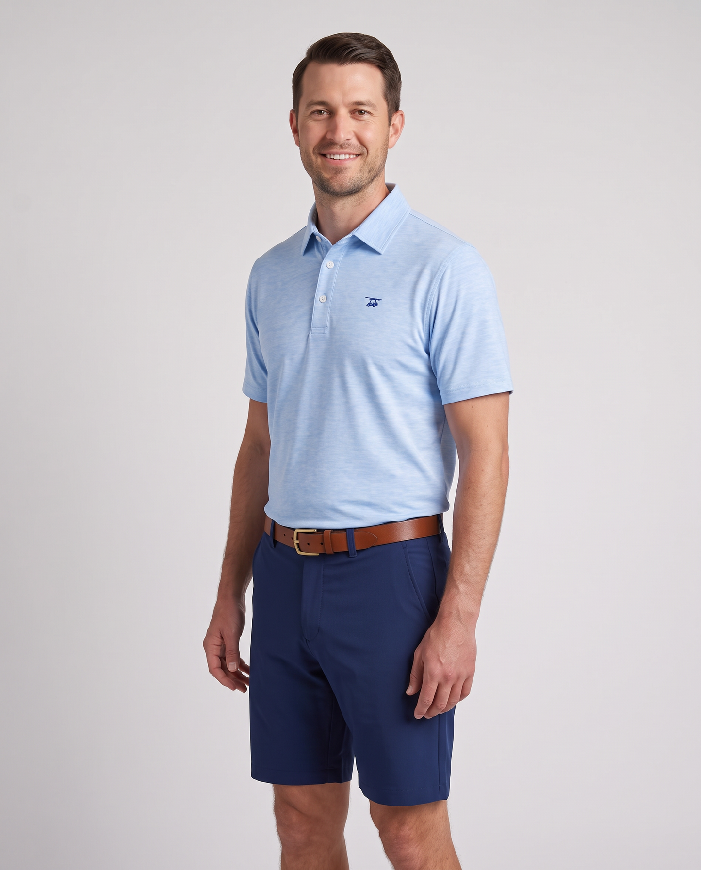 Albatross Polo Heather Bell on model