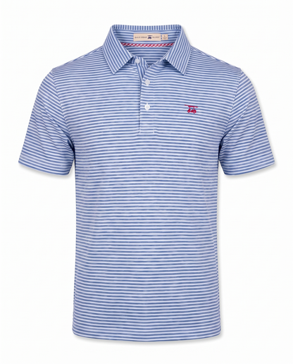 Albatross Polo Heather Bell Royal Stripe front