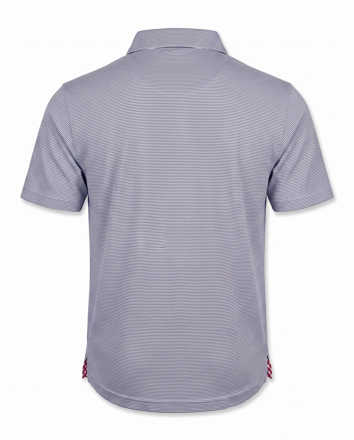 Albatross Polo Heather Black Microstripe back