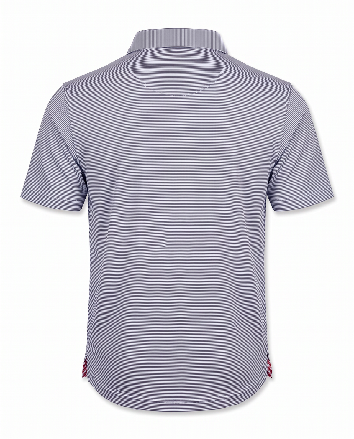 Albatross Polo Heather Black/White Microstripe back