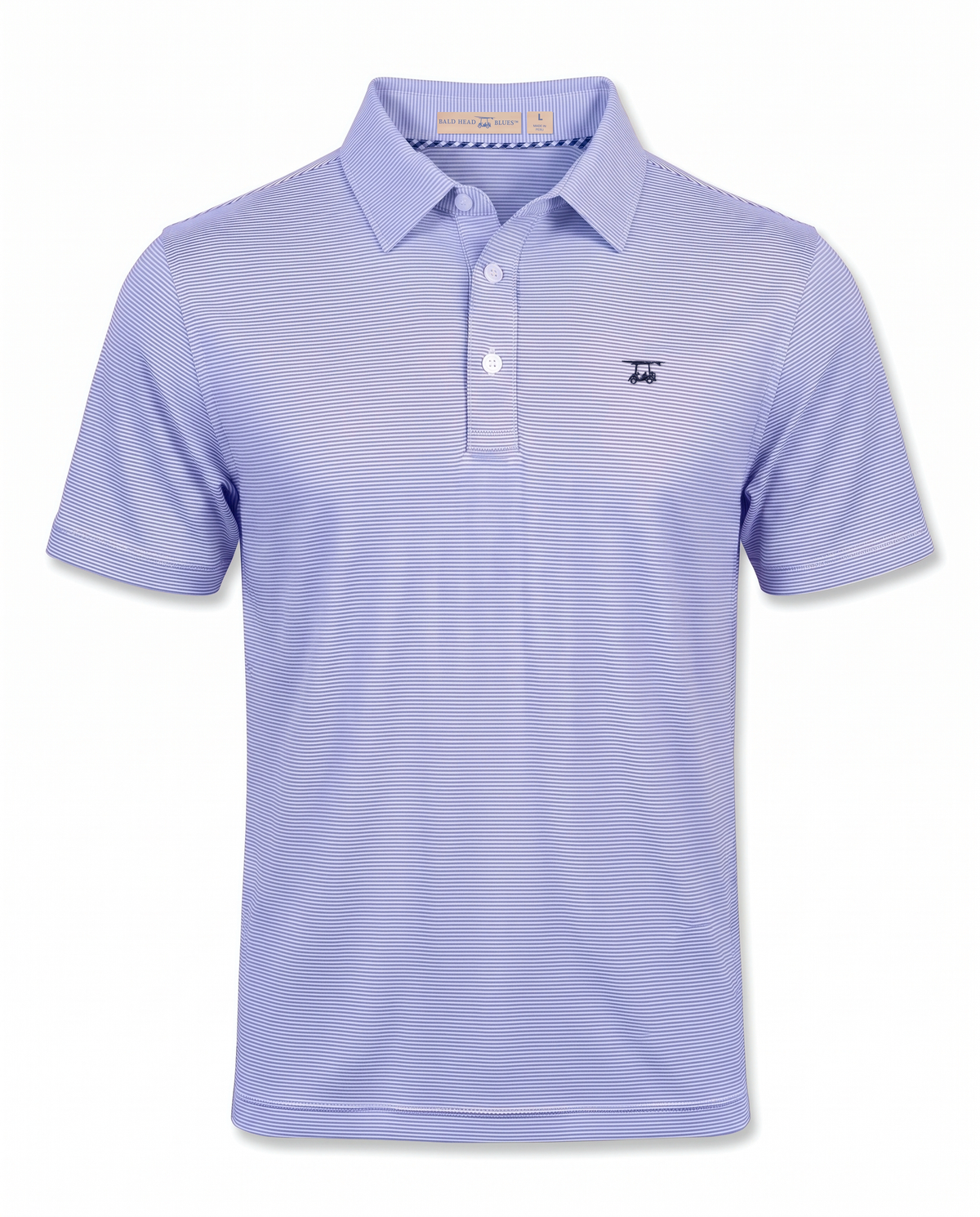 Albatross Polo Heather Lavender/White Microstripe front