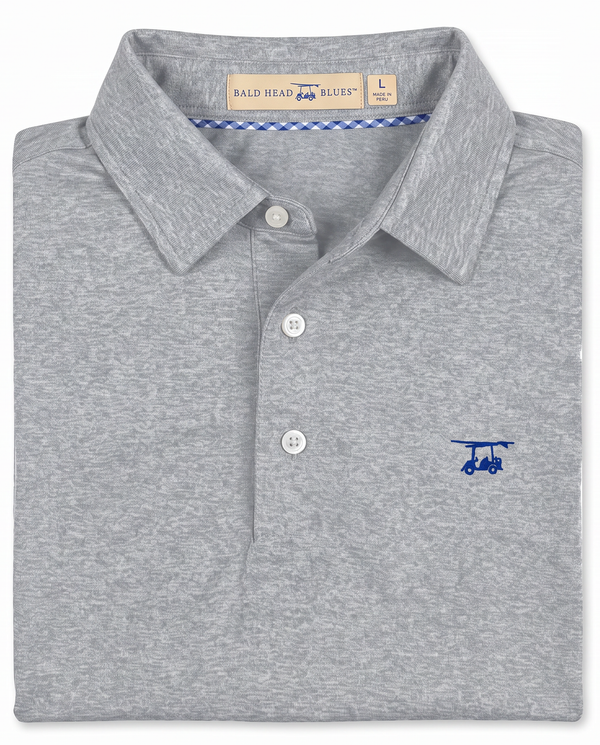 Albatross Polo Heather Monument folded