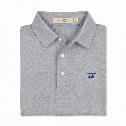 Albatross Polo Heather Monument folded