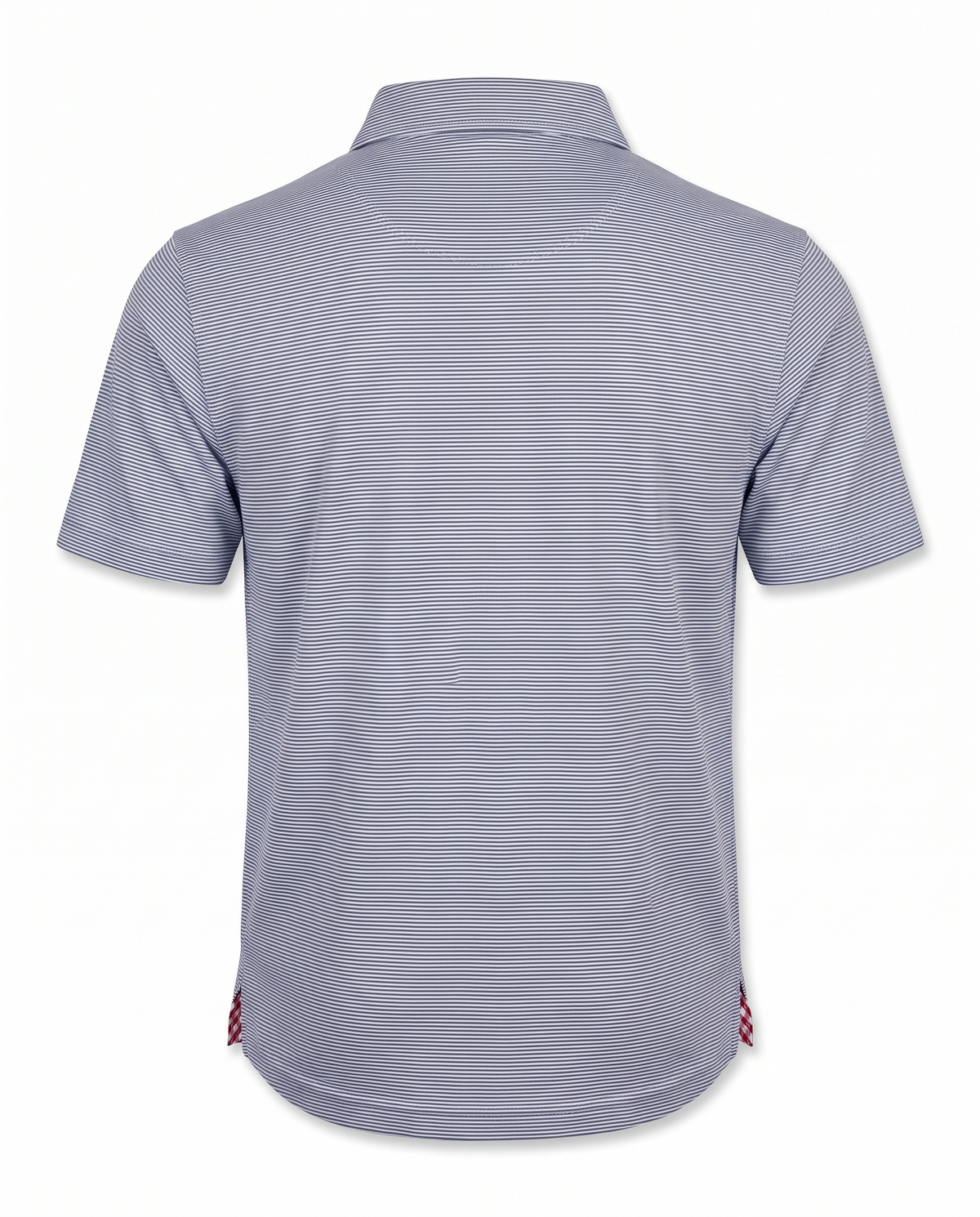 Albatross Polo Heather Medieval White Microstripe back