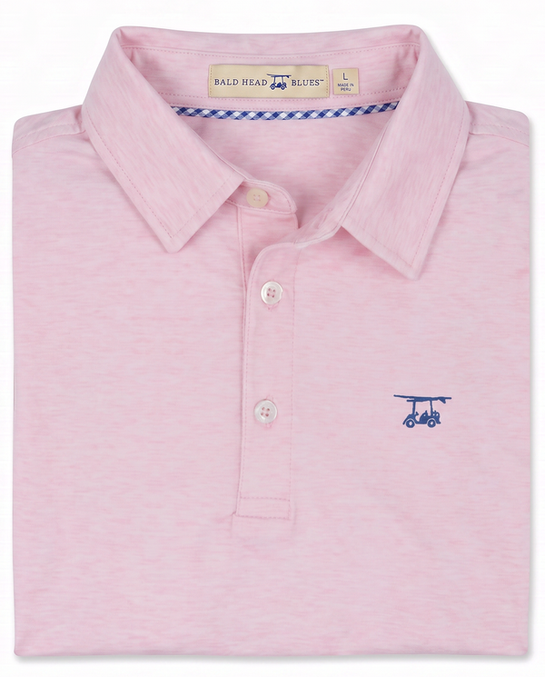 Albatross Polo Heather Pink folded