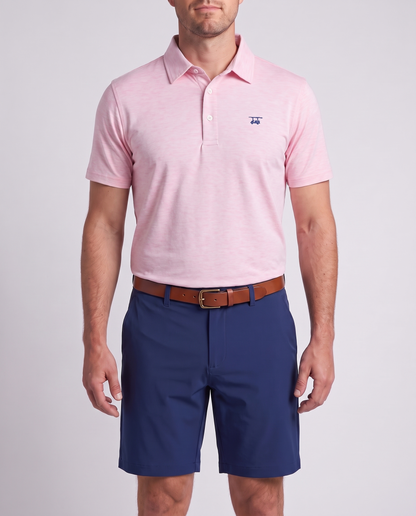 Albatross Polo Heather Pink on model