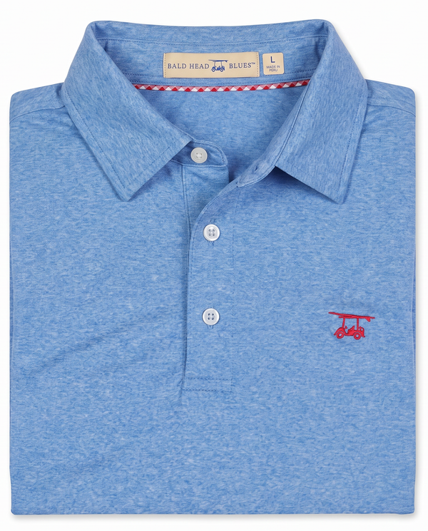 Albatross Polo Heather Regatta folded