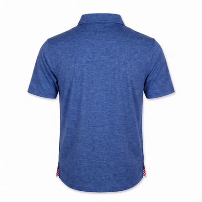 Albatross Polo Heather Royal Blue back