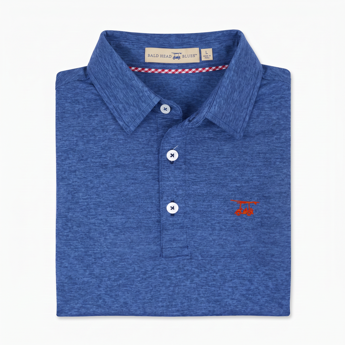 Albatross Polo Heather Royal Blue folded