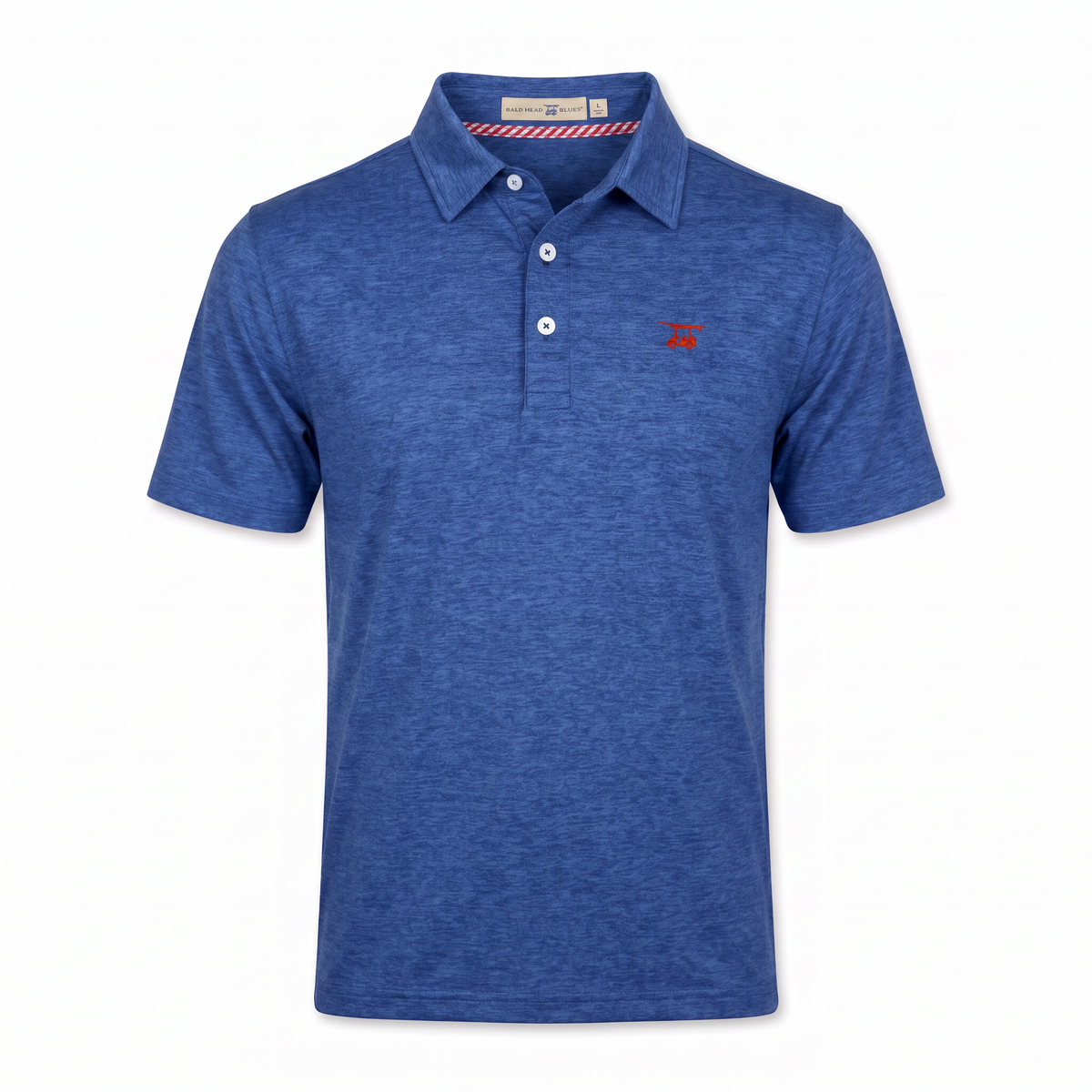 Albatross Polo Heather Royal Blue front