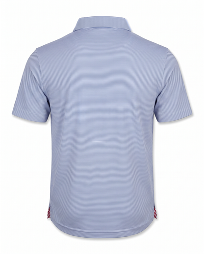 Albatross Polo Heather Regatta/White Microstripe back