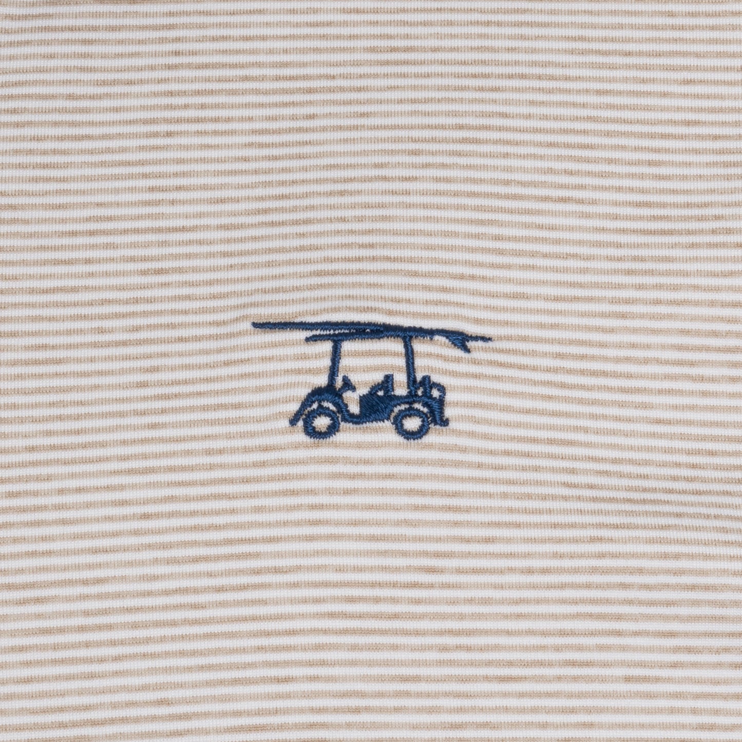 Limited Edition Albatross Polo - Heather Sand Dollar / White Micro Stripe