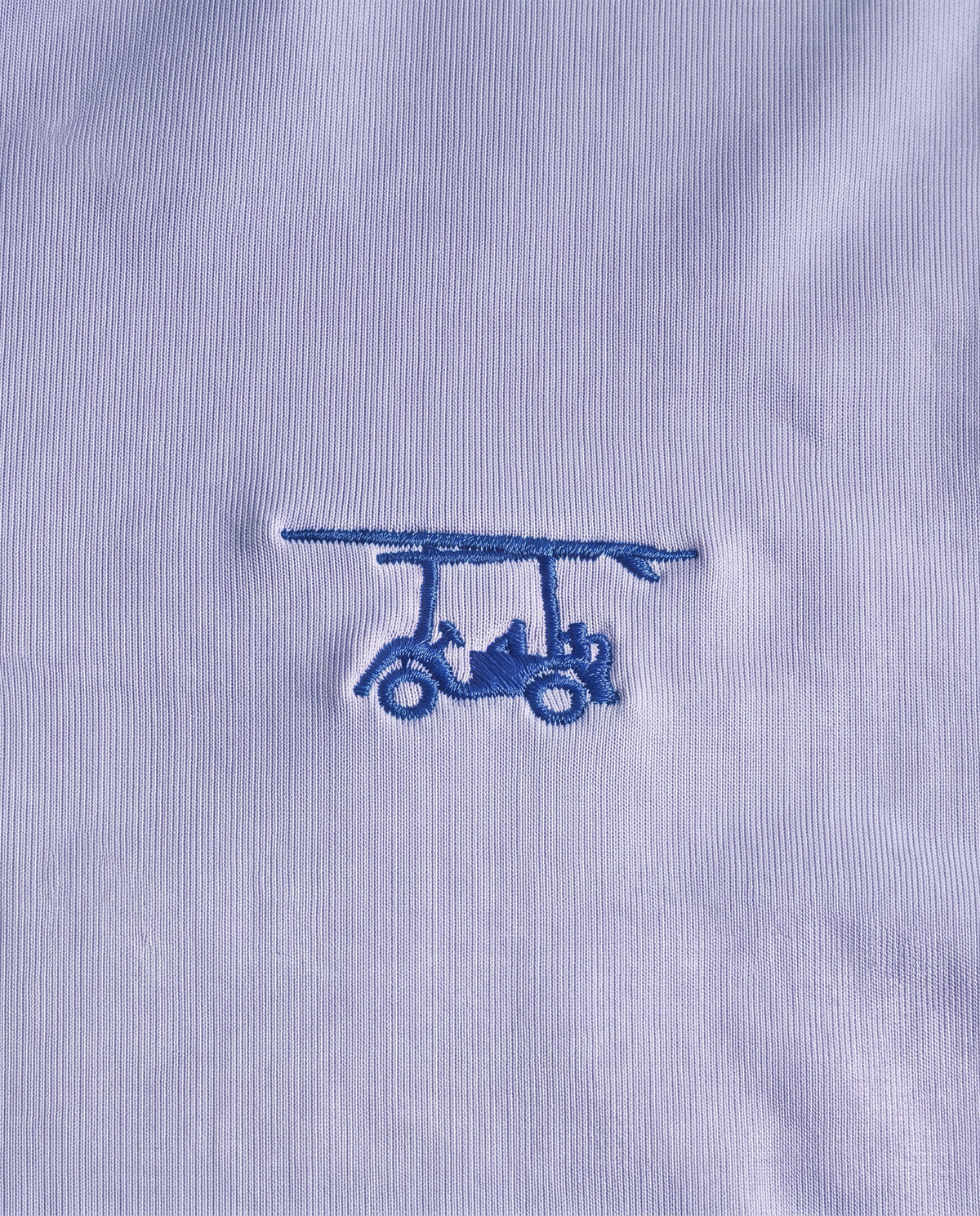 Albatross Polo Lavender chest logo detail