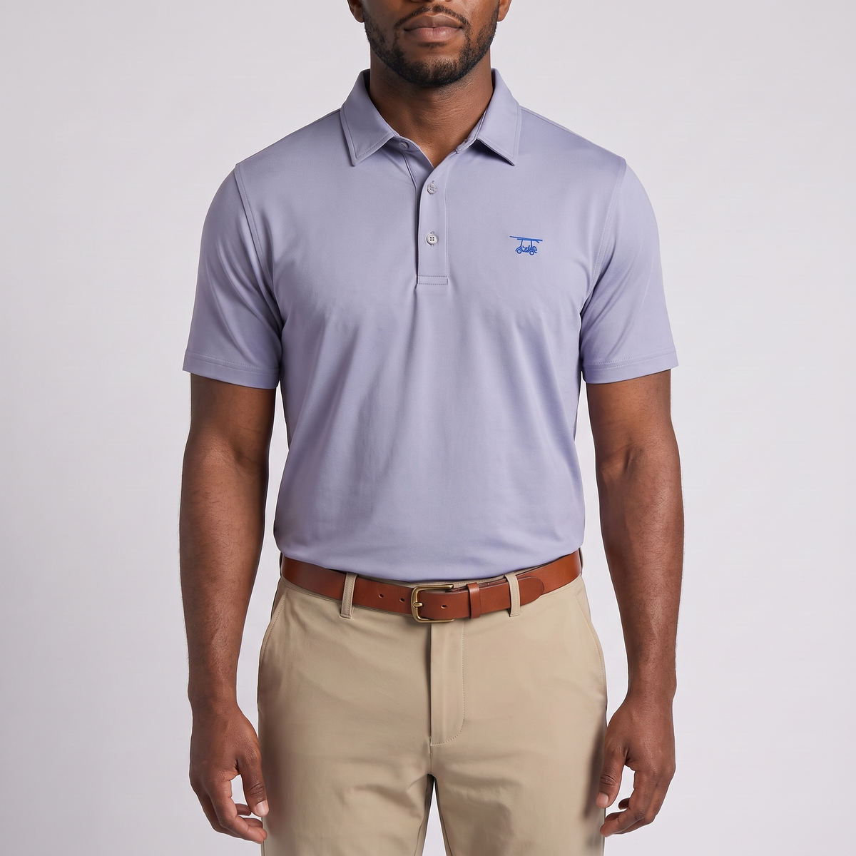 Albatross Polo Lavender on model