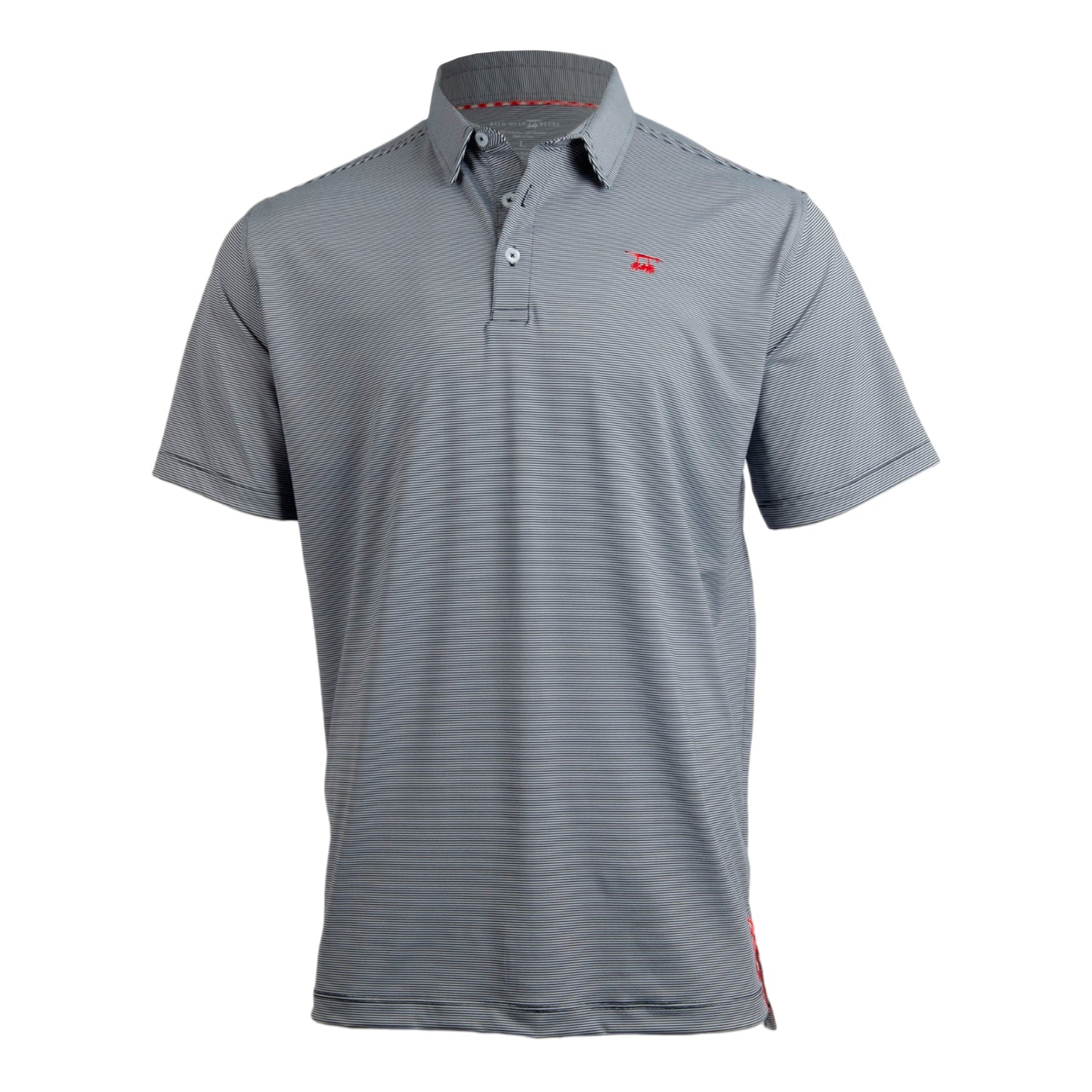 Limited Edition Albatross Polo - Black / White Microstripe