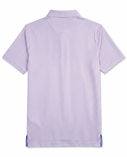 Albatross Polo Lavender/White Feeder Stripe back