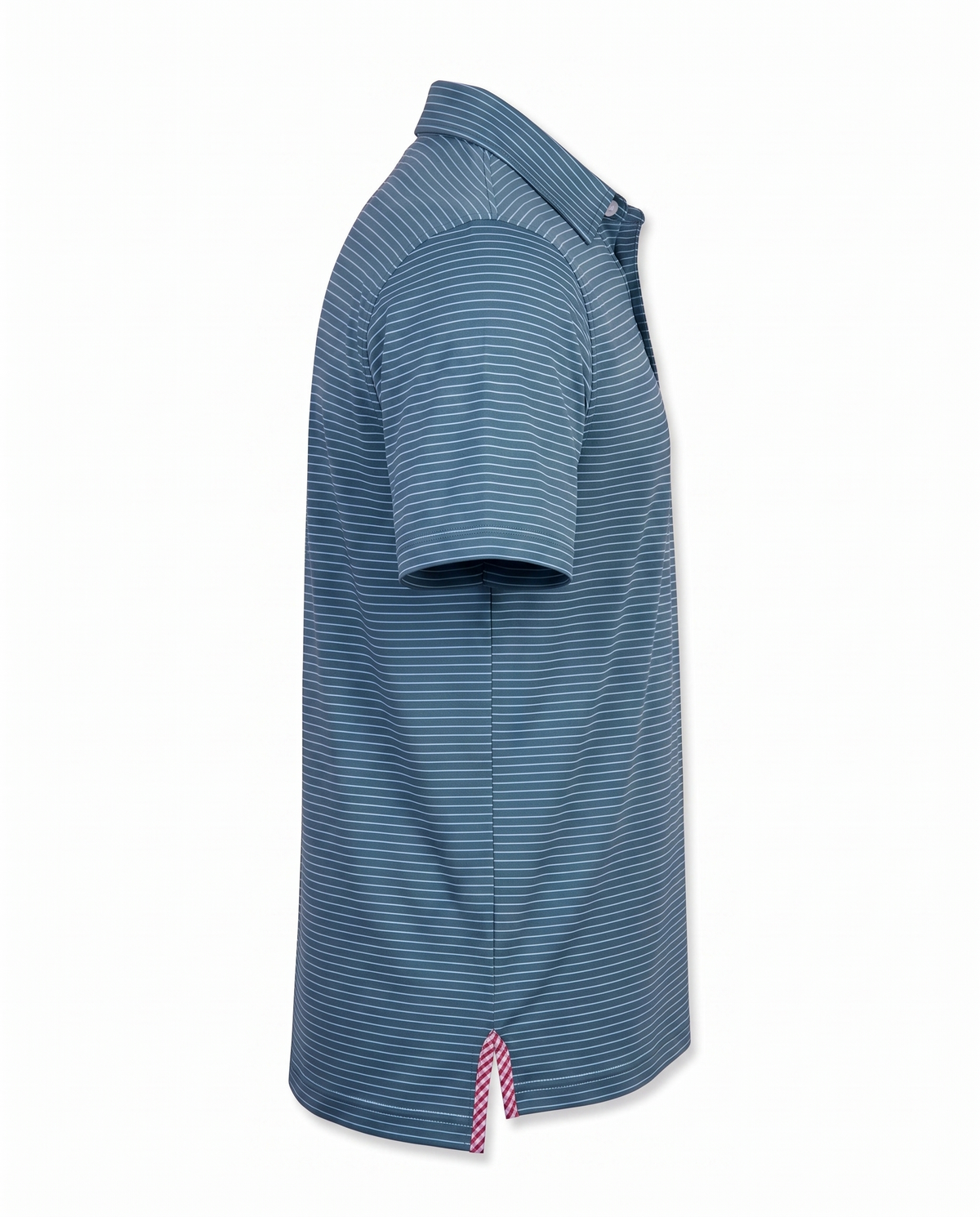 Albatross Polo Azure Ocean Depths Pinstripe side