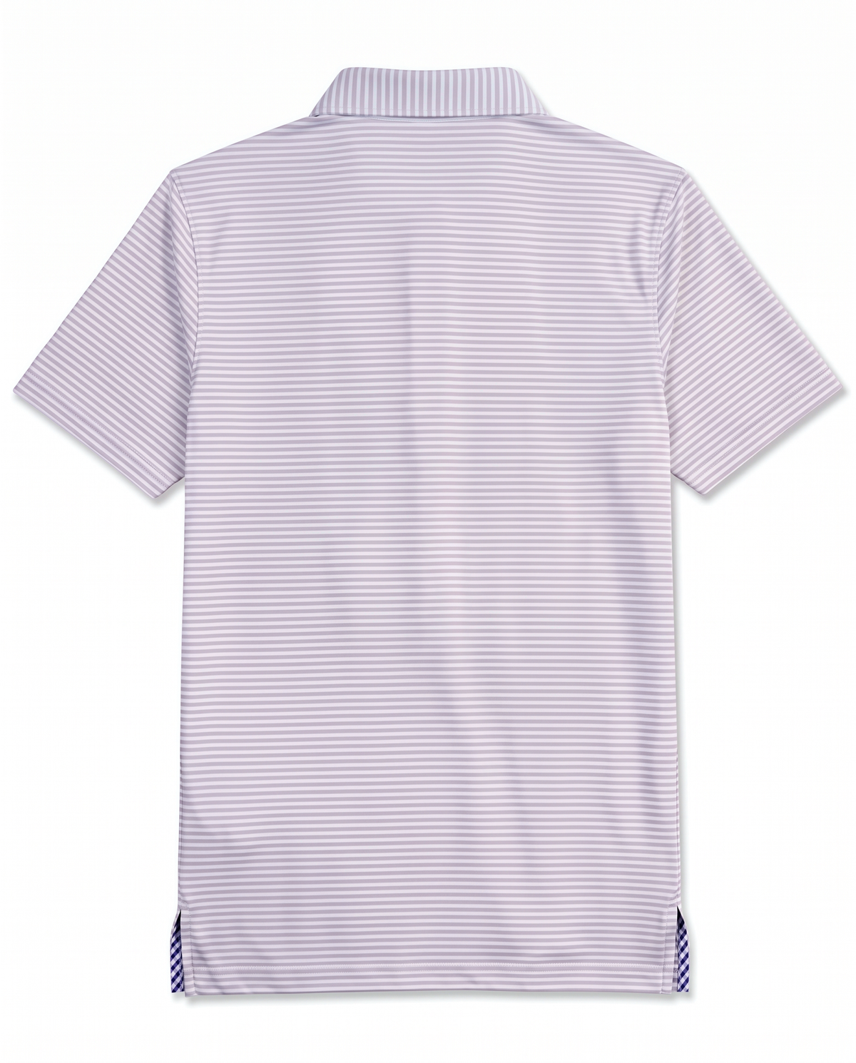 Albatross Polo Pearl Grey/White Feeder Stripe back