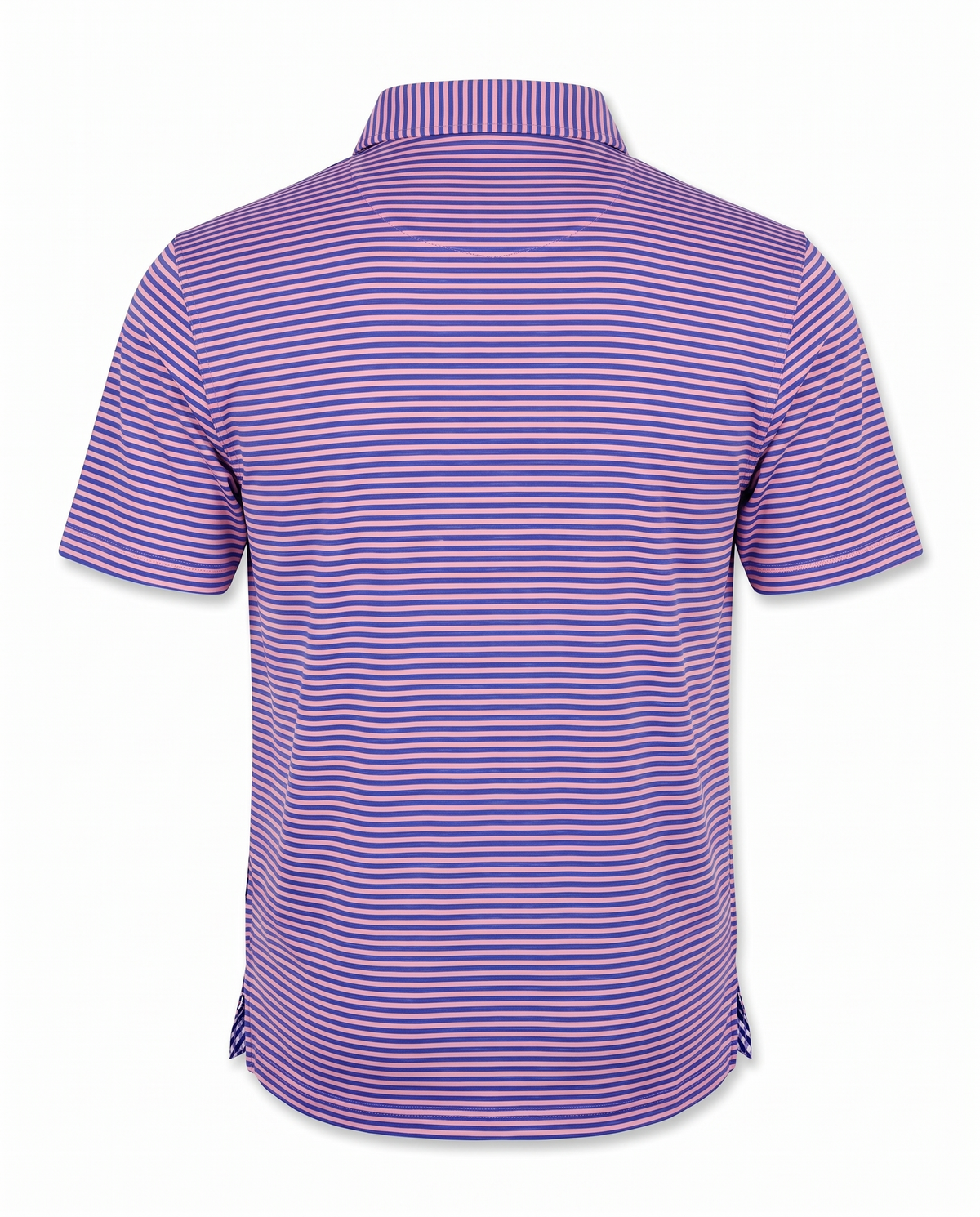Albatross Polo Heather Royal Blue with Peach Stripe back