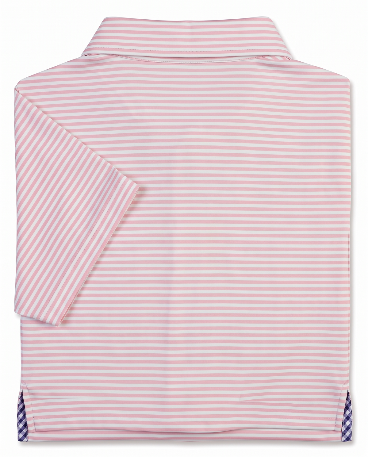 Albatross Polo Feeder Stripe - Pink/Seaglass - Back