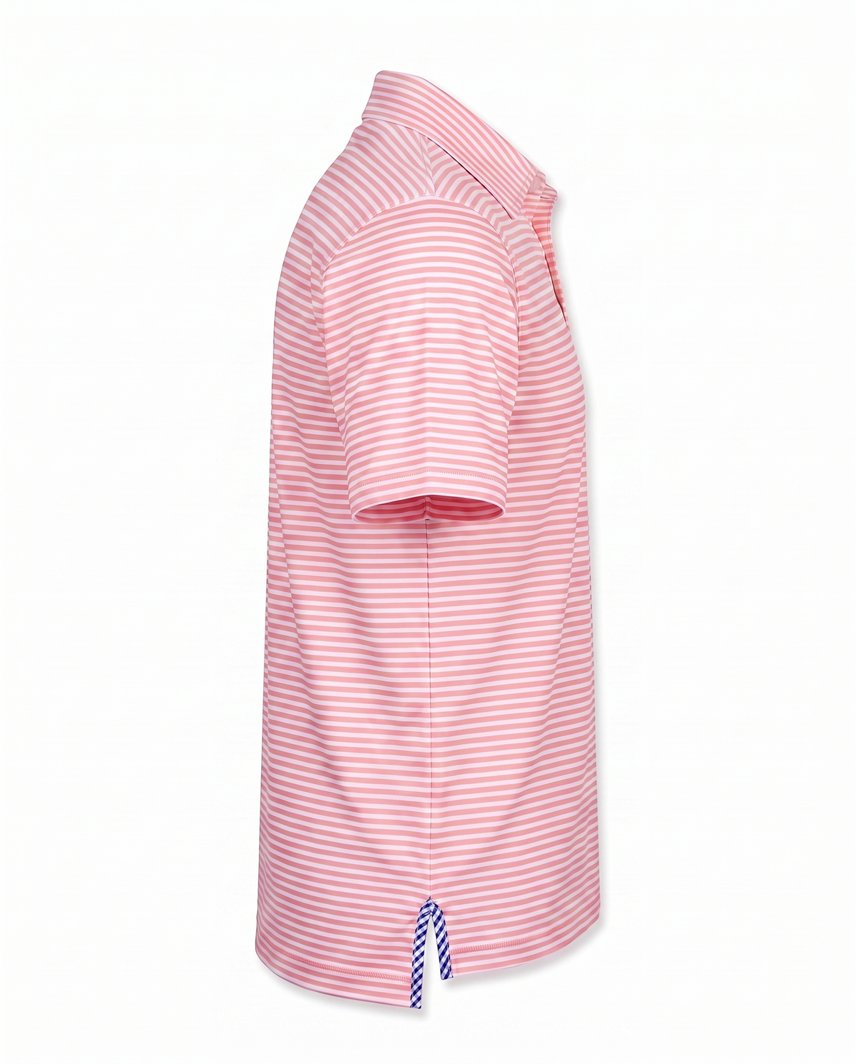 Albatross Polo Feeder Stripe - Pink/Seaglass - Side