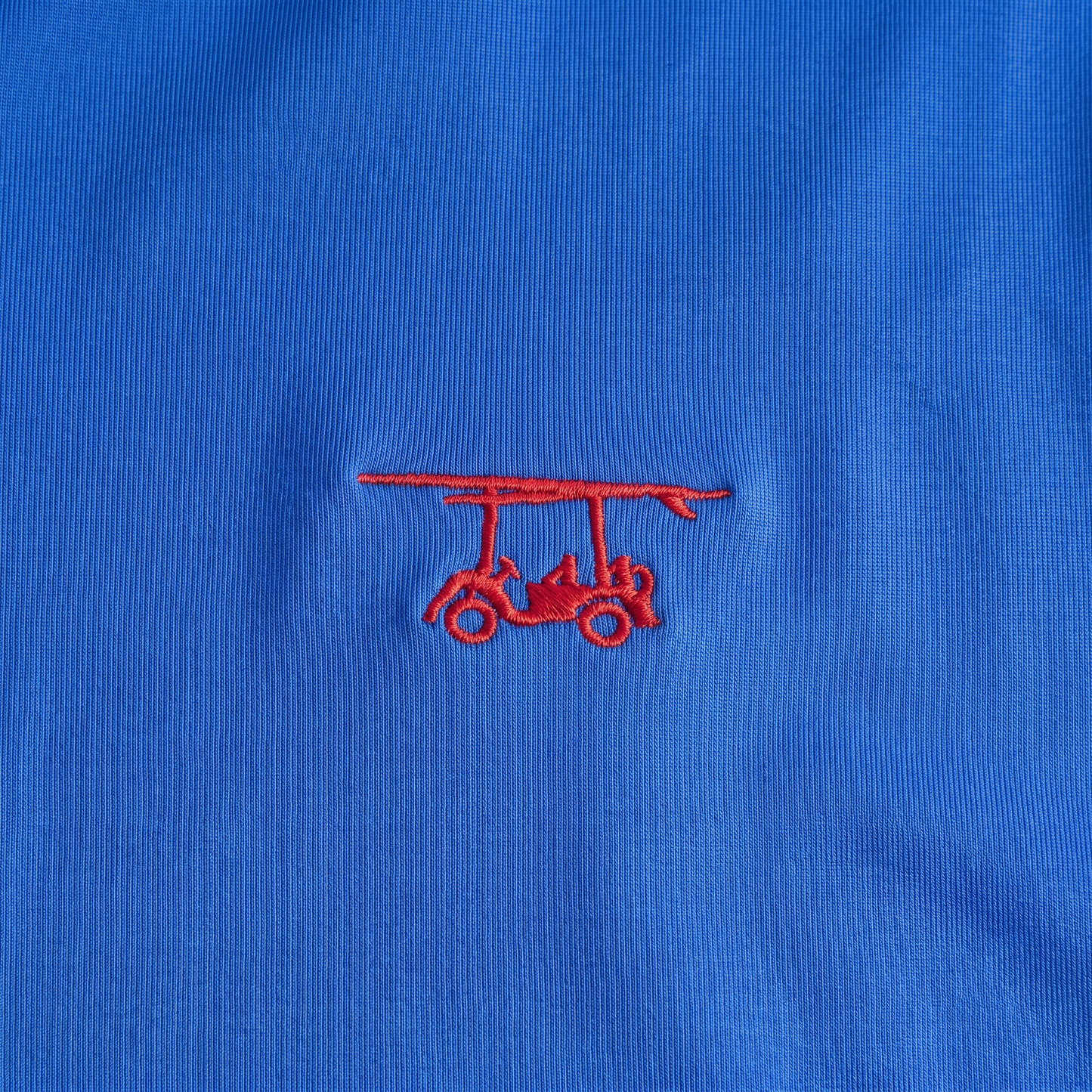 Albatross Polo Royal Blue chest logo detail
