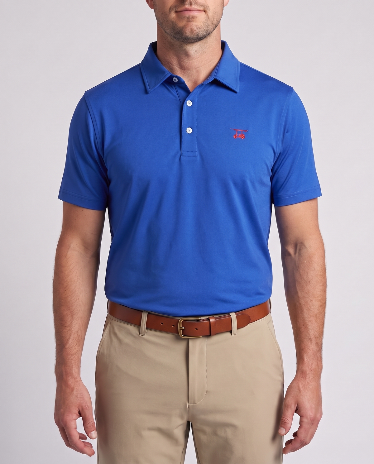 Albatross Polo Royal Blue on model