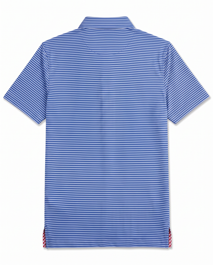 Albatross Polo Feeder Stripe - Royal Blue/Bell - Back