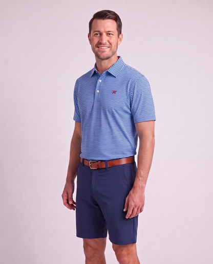 Albatross Polo Feeder Stripe - Royal Blue/Bell - Model2