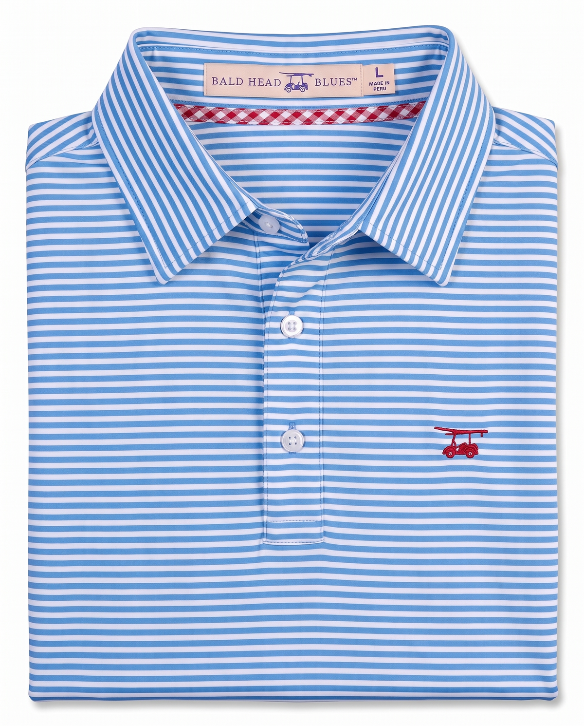 Albatross Polo Feeder Stripe - Regatta/White - Fold