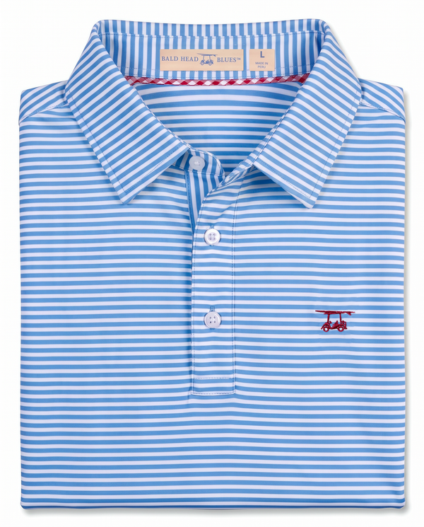 Albatross Polo Regatta/White Feeder Stripe folded