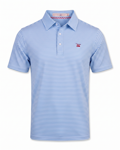 Albatross Polo Feeder Stripe - Regatta/White - Front