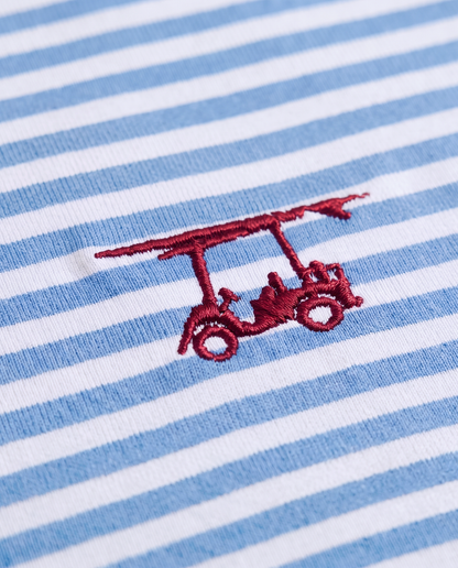 Albatross Polo Regatta/White Feeder Stripe logo detail