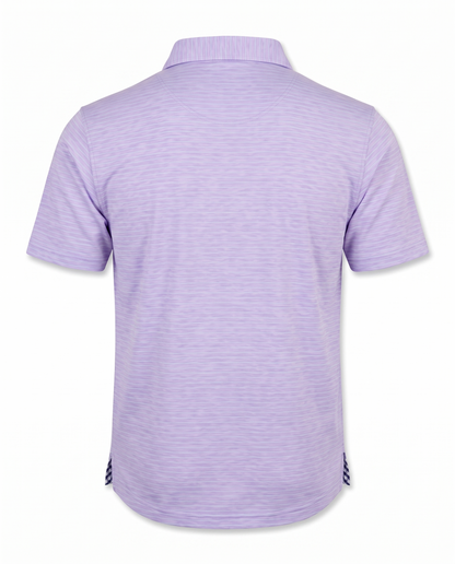 Albatross Polo Heather Lavender with Aruba Pinstripes back