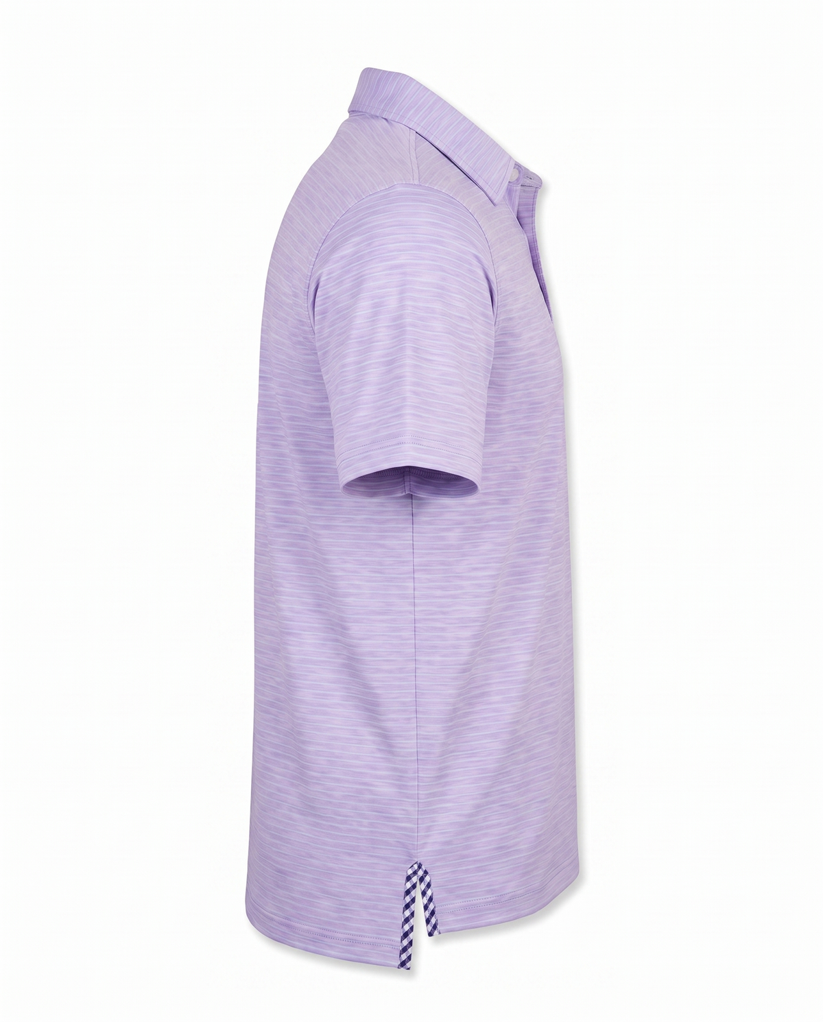 Albatross Polo Heather Lavender with Aruba Pinstripes side