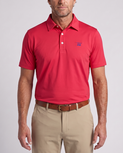 Albatross Polo Hudson Red on model