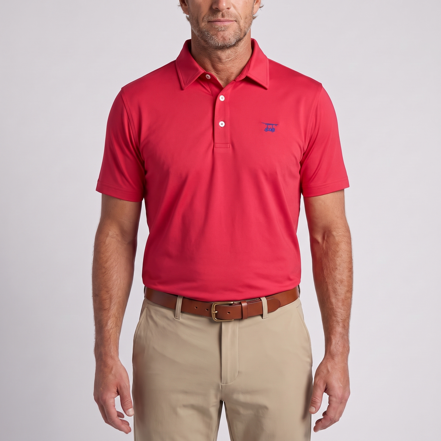 Albatross Polo Hudson Red on model