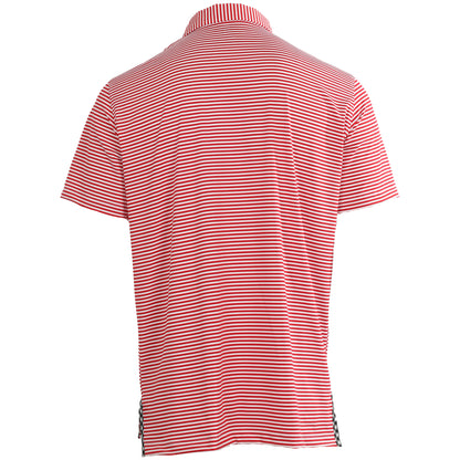 Albatross Polo - State Red / White Stripes