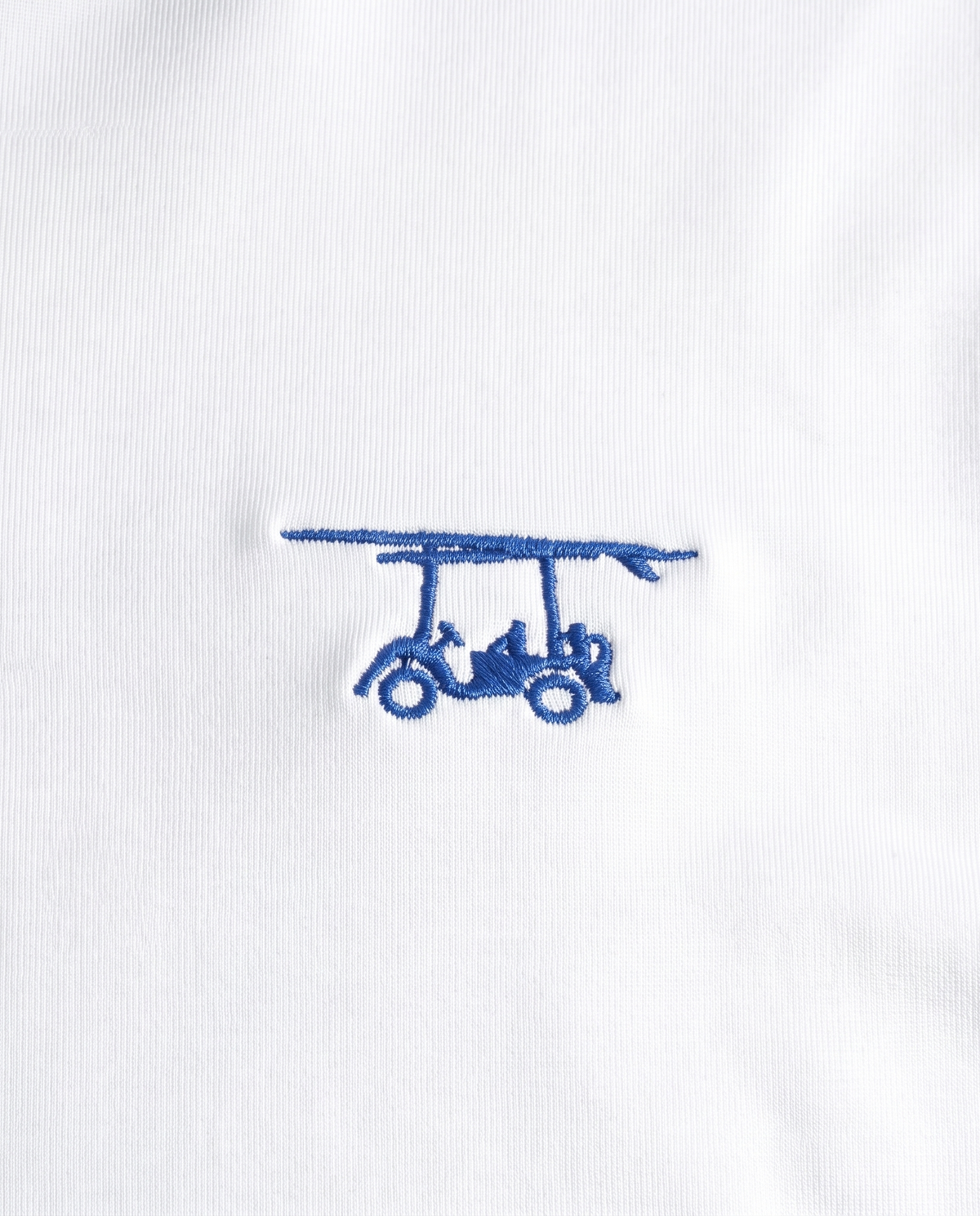 Albatross Polo White chest logo detail